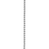 Vertical line of sparkling white diamonds against a white background