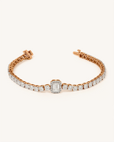 Tennis Bracelet in 18KT gold | 9.82ct | CDBL-578