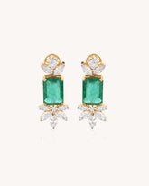 Colour stone Stud Earrings in 18KT gold | 7.71ct | CDE0827