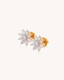 Floral Earrings in 18KT gold | 2.77ct | CDE1046