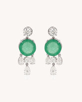 Colour stone Drop Earrings in 18KT gold | 6.03ct | CDE1273