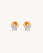 Floral Earrings in 18KT gold | 0.14ct | CDE1375