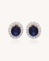 Sterling Colour Stone Stud Earrings | 5.1ct | CDET-1075