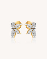 CVD DIAMOND EAR TOPS 18K EF VVS VS 3.56 CDET-116