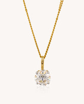 Solitaire Pendant in 18KT gold | 3.87ct | CDL-1026
