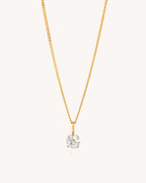 Solitaire Pendant in 18KT gold | 3.85ct | CDL-1029