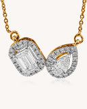 CVD DIAMOND LOCKETS & CHAINS 18 KT EF VVS VS 5.25 CDL-204