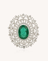 Colour stone Floral Pendant in 18KT gold | 9.41ct | CDL-737