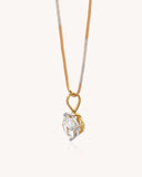 Solitaire Necklace in 18KT gold | 4.37ct | CDL-750