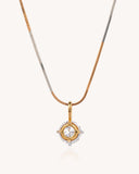 Solitaire Necklace in 18KT gold | 4.37ct | CDL-750