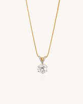 Solitaire Pendant in 18KT gold | 3.47ct | CDL-755