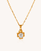 Solitaire Pendant in 18KT gold | 3.14ct | CDL0561