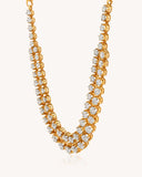 Tennis Necklace in 18KT gold | 33.67ct | CDNS-1464