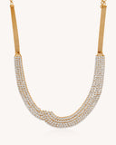Bridal Statement Necklace in 18KT gold | 88.65ct | CDNS0307