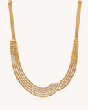 Bridal Statement Necklace in 18KT gold | 88.65ct | CDNS0307