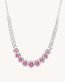 Colour stone Statement Necklace in 18KT gold | 37.42ct | CDNS0344