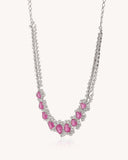 Colour stone Statement Necklace in 18KT gold | 37.42ct | CDNS0344