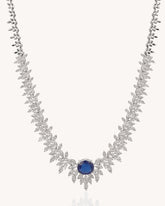 Colour stone Statement Necklace in 18KT gold | 34.22ct | CDNS0350