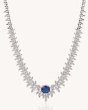 Colour stone Statement Necklace in 18KT gold | 34.22ct | CDNS0350