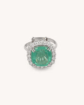 Soleil Colour Stone Halo Ring | 0.79ct | CDR-1279-17