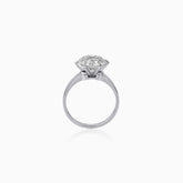 Round Brilliant Cut Solitaire Lab Diamond Ring in 18KT White Gold – Eternal Classic