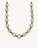 Colour stone Statement Necklace in 18KT gold | 36.87ct | CFNST0041