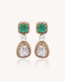Opal Polki Jhumka Earrings | 3.66ct | CJH-1411