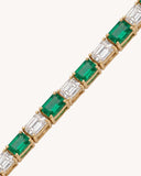 Colour stone Tennis Bracelet in 18KT gold | 11.36ct | CDBLT0023