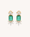 Colour stone Stud Earrings in 18KT gold | 7.71ct | CDE0827