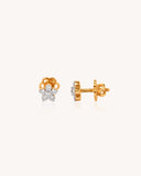 Floral Earrings in 18KT gold | 0.14ct | CDE1375