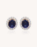 Sterling Colour Stone Stud Earrings | 5.1ct | CDET-1075