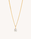 Solitaire Pendant in 18KT gold | 3.85ct | CDL-1029