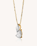 CVD DIAMOND  LOCKETS & CHAINS 18 KT EF  VVS VS 3.88 CDL-241