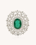 Colour stone Floral Pendant in 18KT gold | 9.41ct | CDL-737