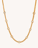 Kinetic Solitaire Statement Necklace Set | 14.19ct | CDNS-268