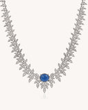 Colour stone Statement Necklace in 18KT gold | 34.22ct | CDNS0350