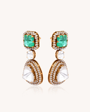 Opal Polki Jhumka Earrings | 3.66ct | CJH-1411